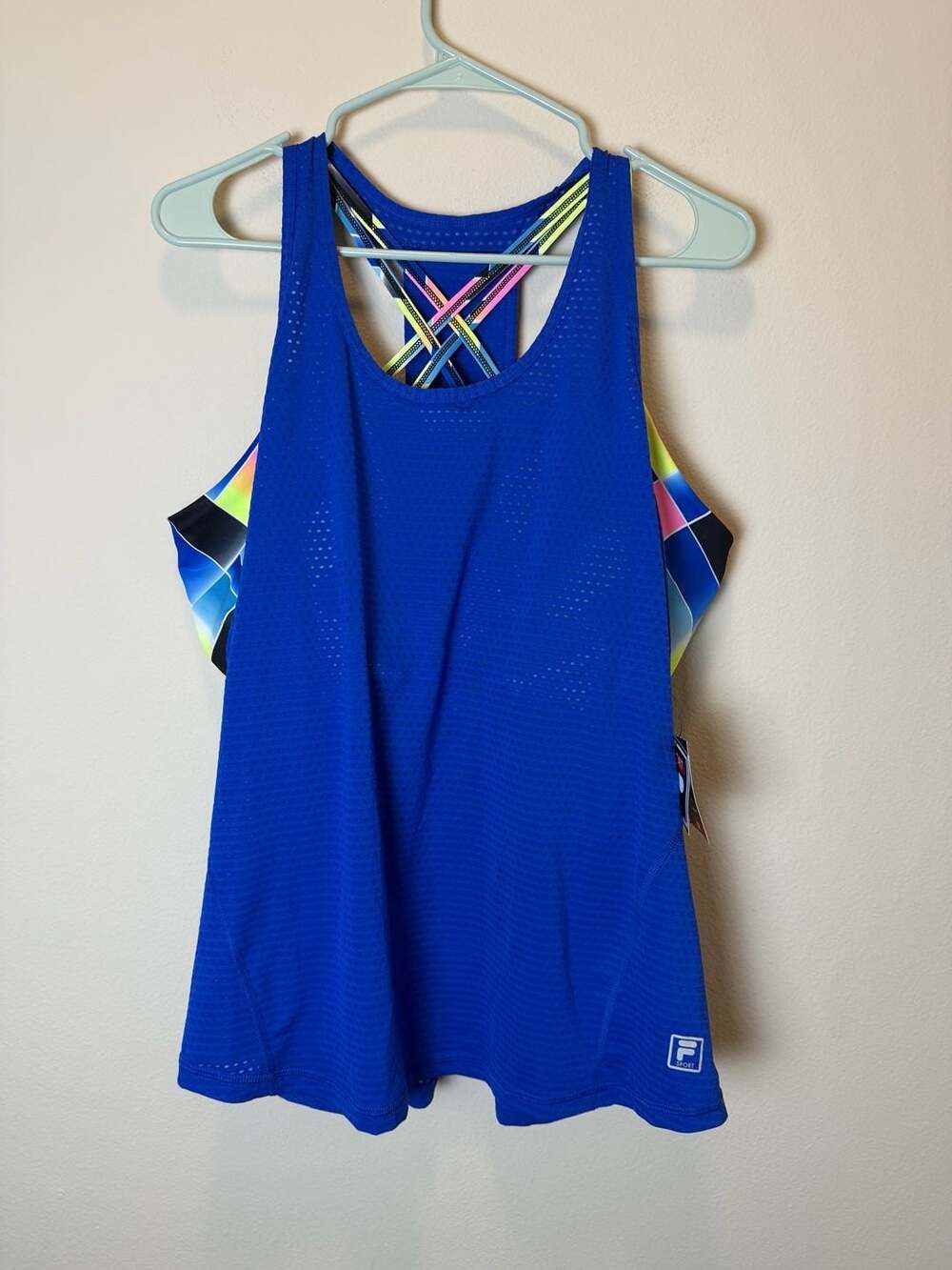 Fila Sport Tru-Dry Tank Top Size XL Blue